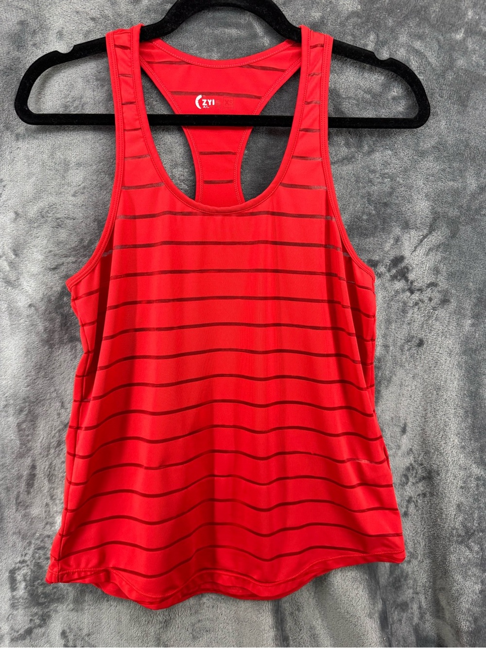 Zyia Red Havana Work Out Racer Back Breathable Tank Top Size XS